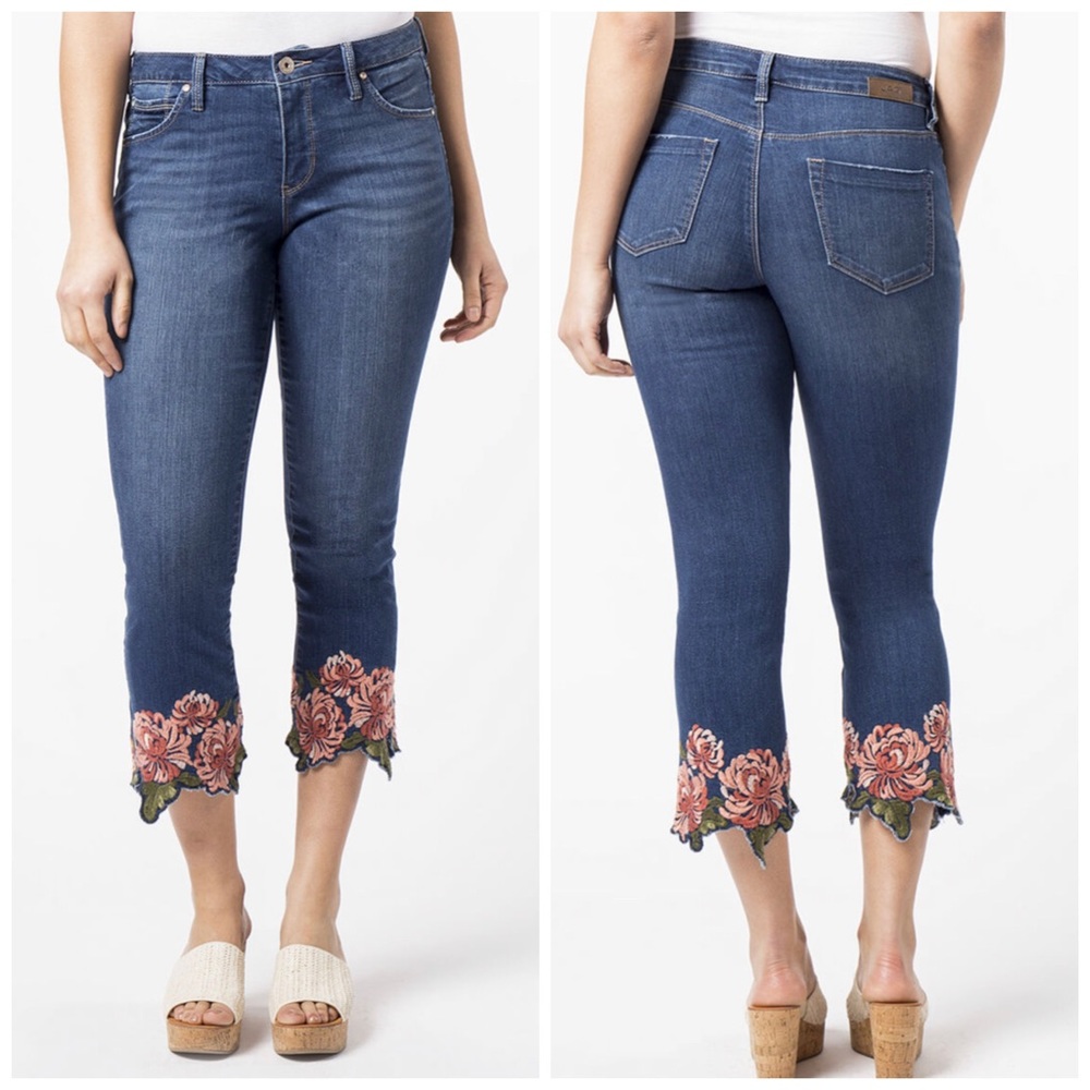 JAG JEANS Ellis Cropped Boot With Embroidery